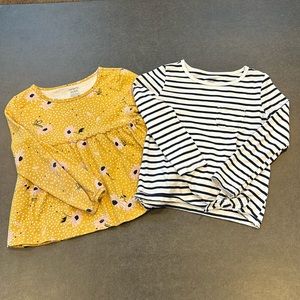 Bundle Carter’s two long sleeves tops 5t